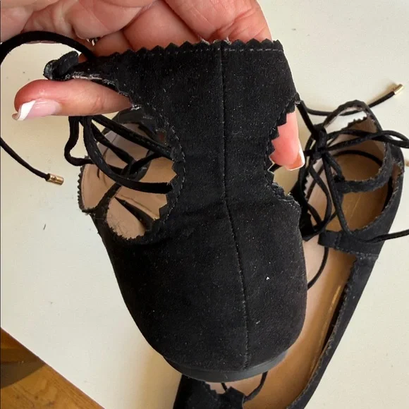 Top shop suede lace up flats size 10/41 - Picture 4 of 8
